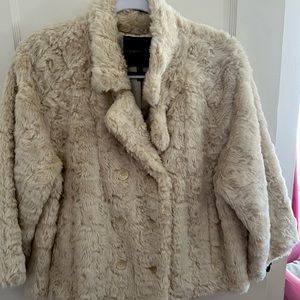 Cream Faux Fur Jacket